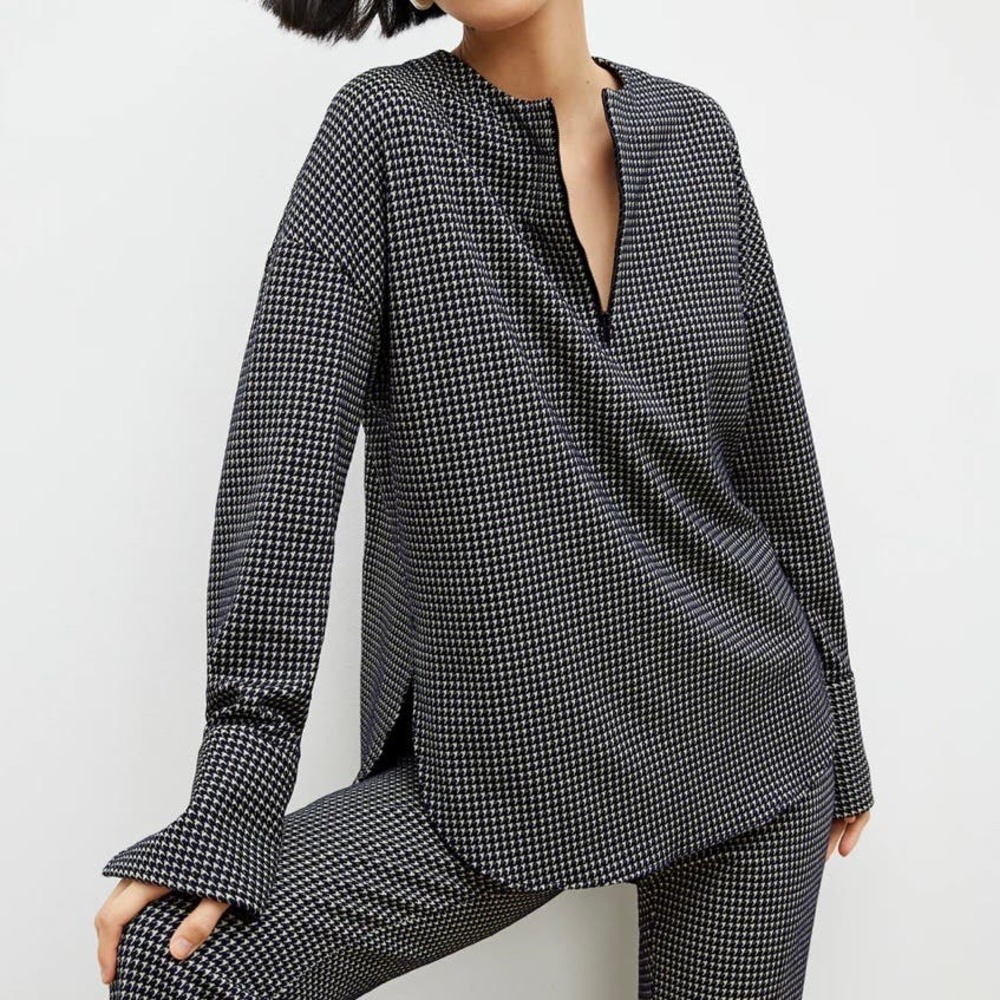 MM Lafleur Black and White Sweater Cardigan